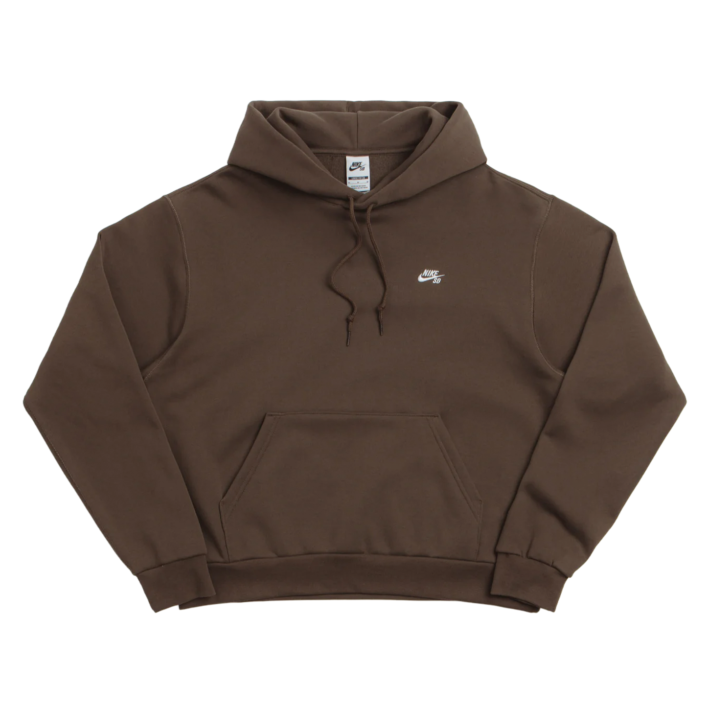Nike SB Essential Logo Fleece Hoodie - Dark Hazel / White