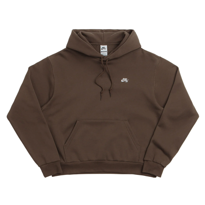 Nike SB Essential Logo Fleece Hoodie - Dark Hazel / White