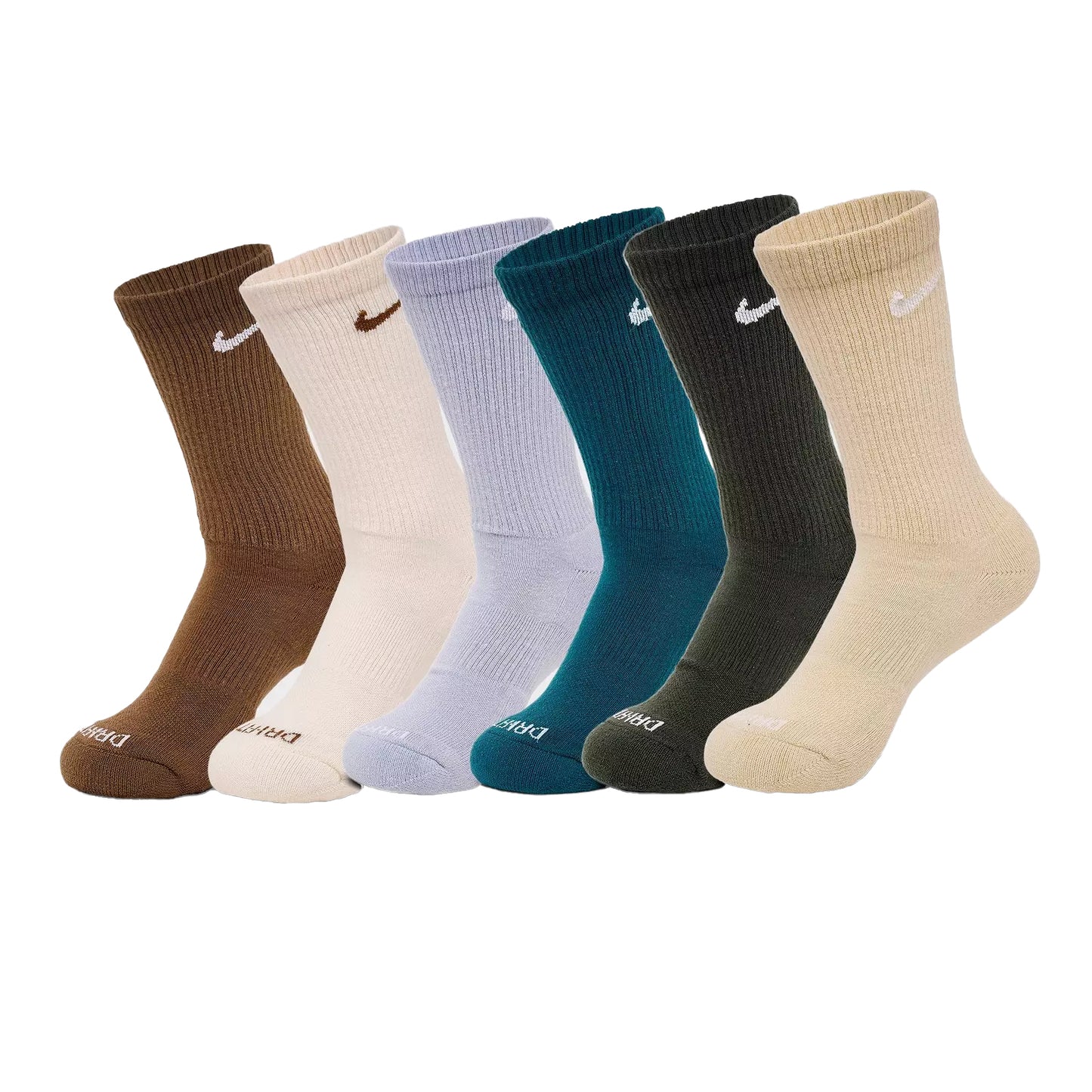 Nike SB Everyday Plus Cushioned Socks (6-Pack) - Multi Colored