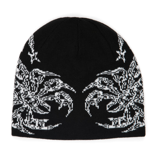 Corduroy No Regrets Reversible Skully - Black