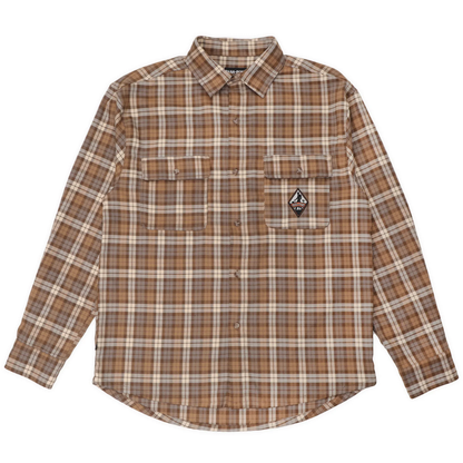 Passport Wanderer Flannel Vineyard Shirt - Caramel