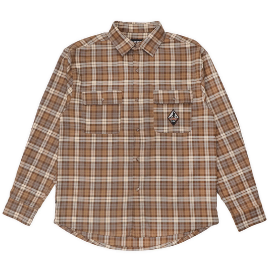 Passport Wanderer Flannel Vineyard Shirt - Caramel