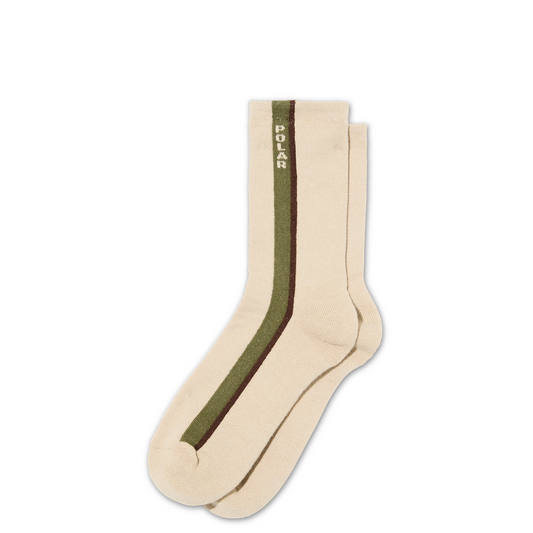 Polar Business Socks - Side Stripe Beige