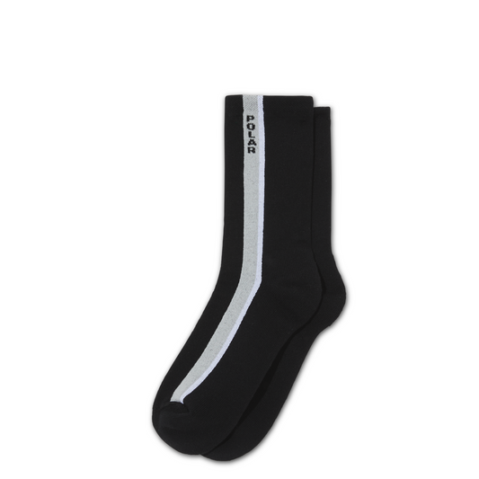 Polar Business Socks - Side Stripe Black