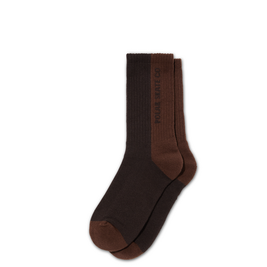 Polar Rib Socks - 50/50 Brown