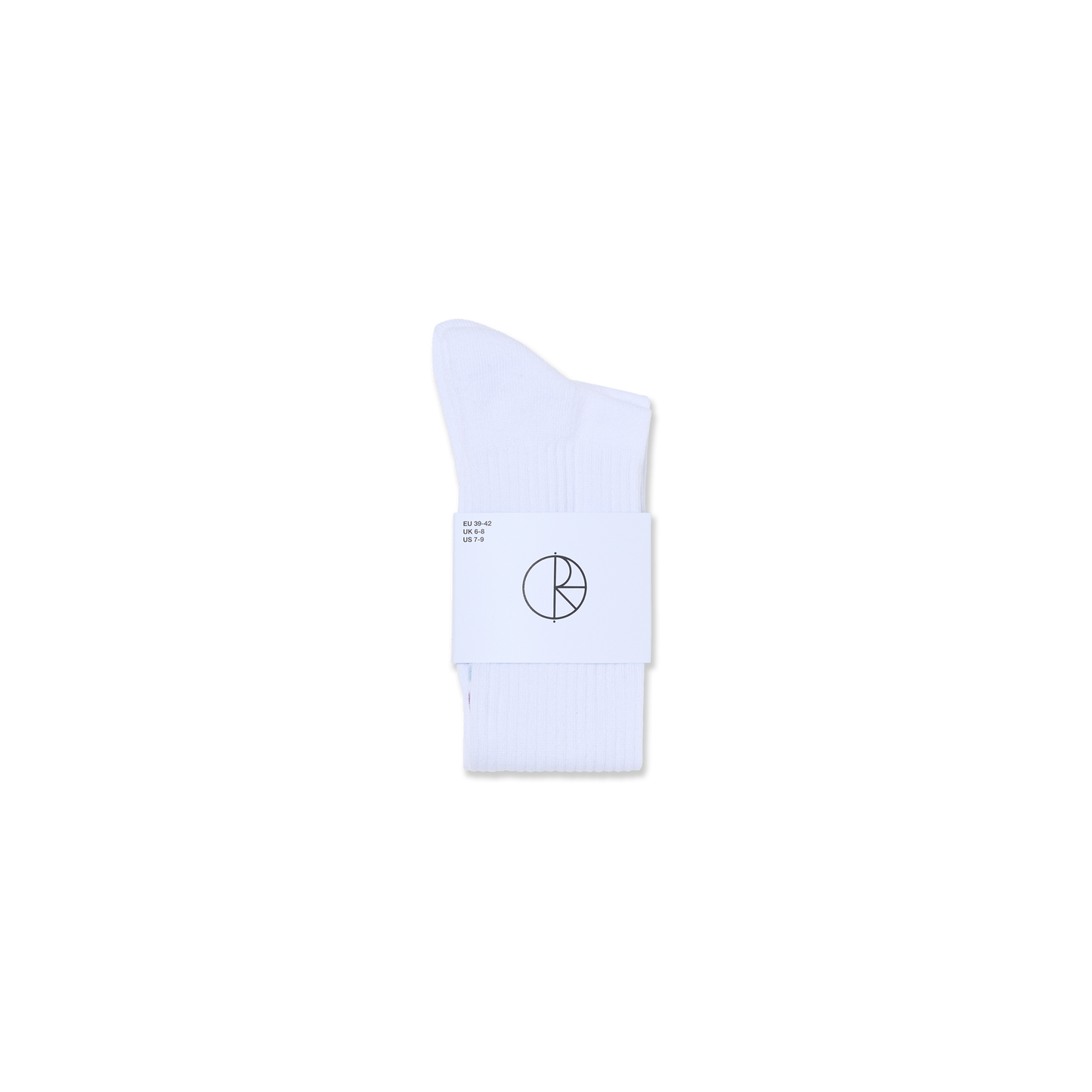 Polar 2 Stripe Rib Sock - White / Lavender