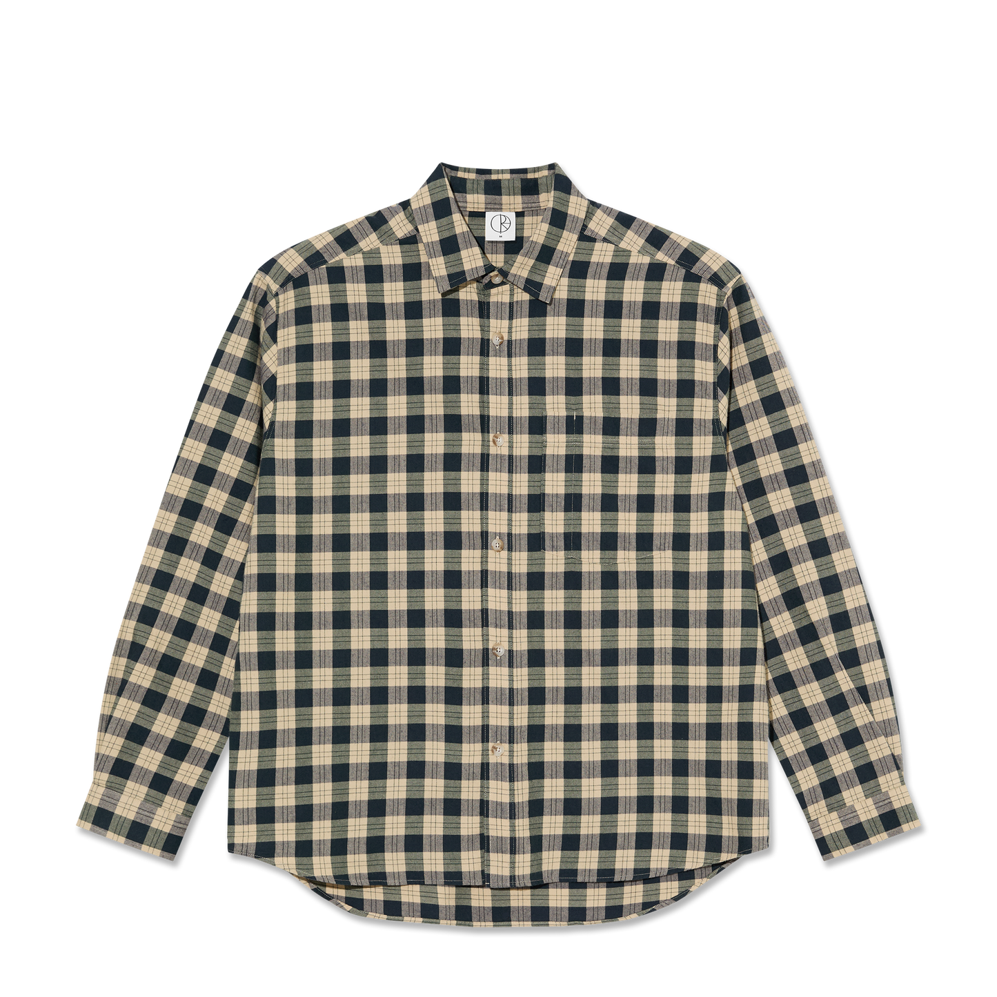 Polar Mitchell LS Shirt - Teal/Butter