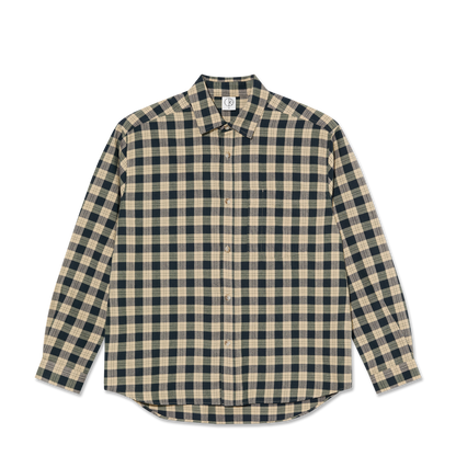 Polar Mitchell LS Shirt - Teal/Butter