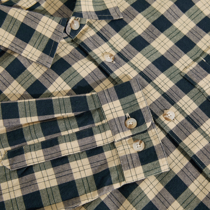 Polar Mitchell LS Shirt - Teal/Butter