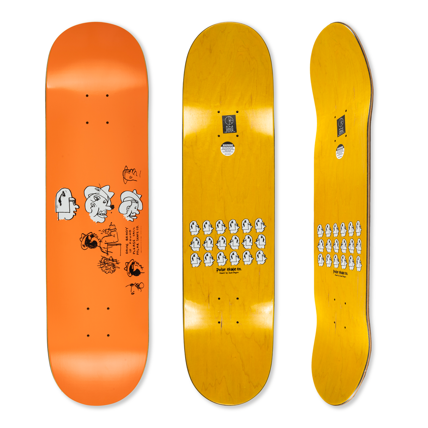 Polar Dane Brady Mia Deck Orange - 8.5