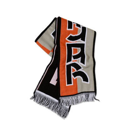 Polar Football Scarf - Orange / Grey