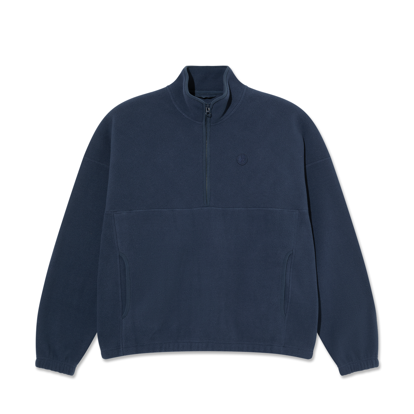 Polar Skate Co. Ivan Half Zip Sweatshirt - Grey / Blue