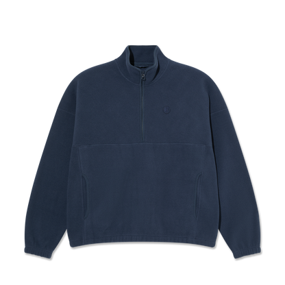 Polar Skate Co. Ivan Half Zip Sweatshirt - Grey / Blue
