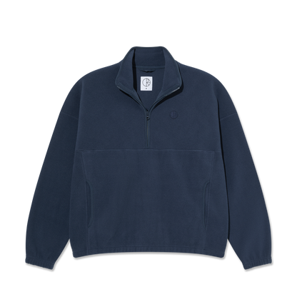 Polar Skate Co. Ivan Half Zip Sweatshirt - Grey / Blue
