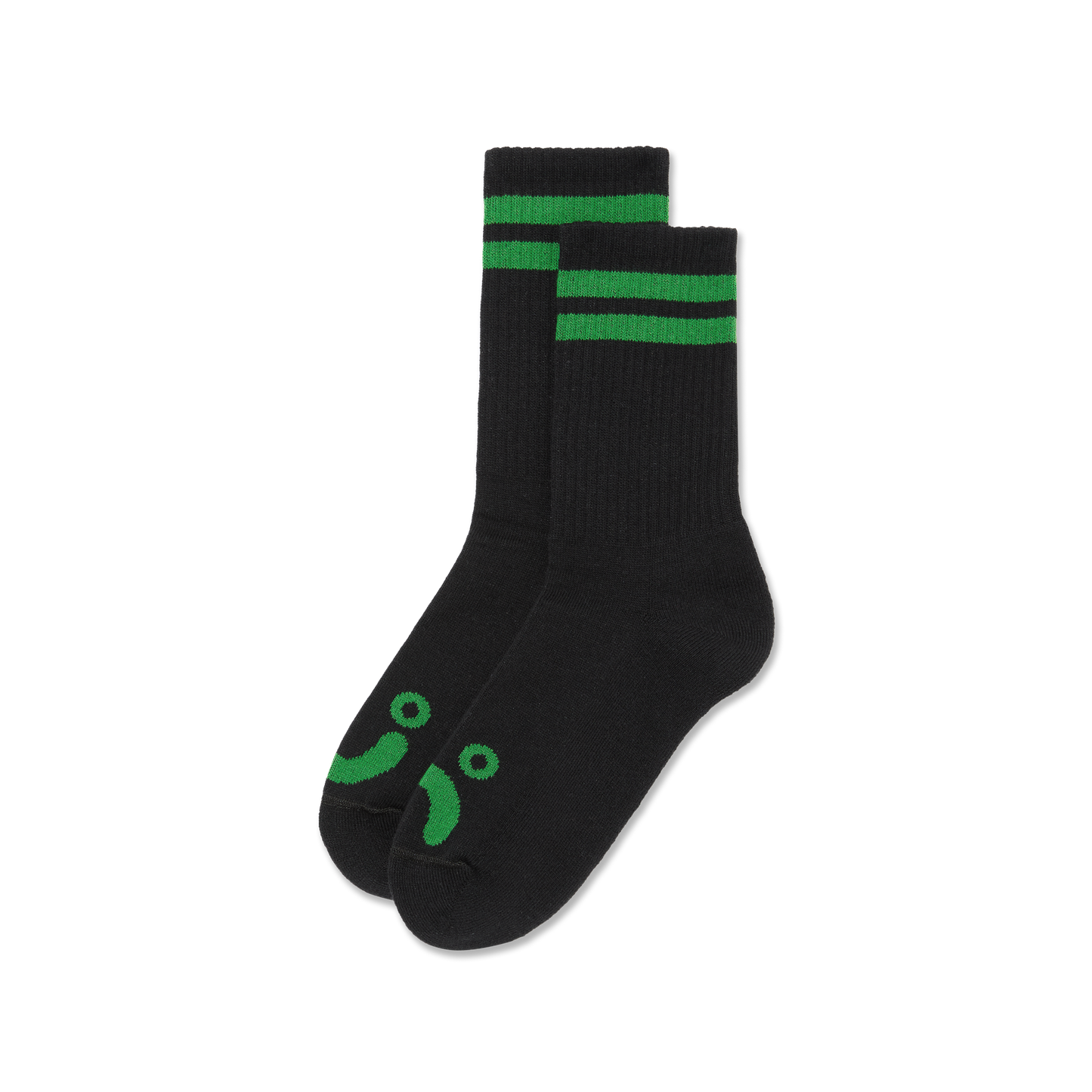 Polar Rib Sock - Black / Green