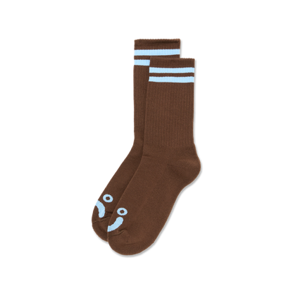 Polar Rib Sock - Blue / Brown