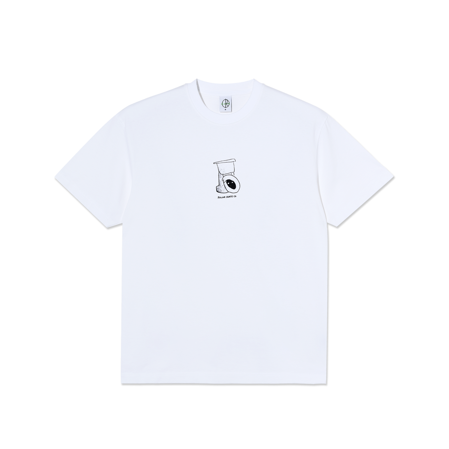 Polar Skate Co. Toilet Tee - White