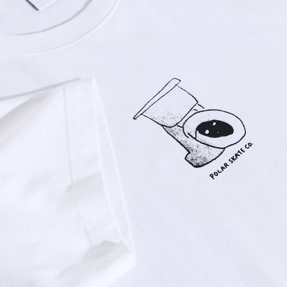 Polar Skate Co. Toilet Tee - White