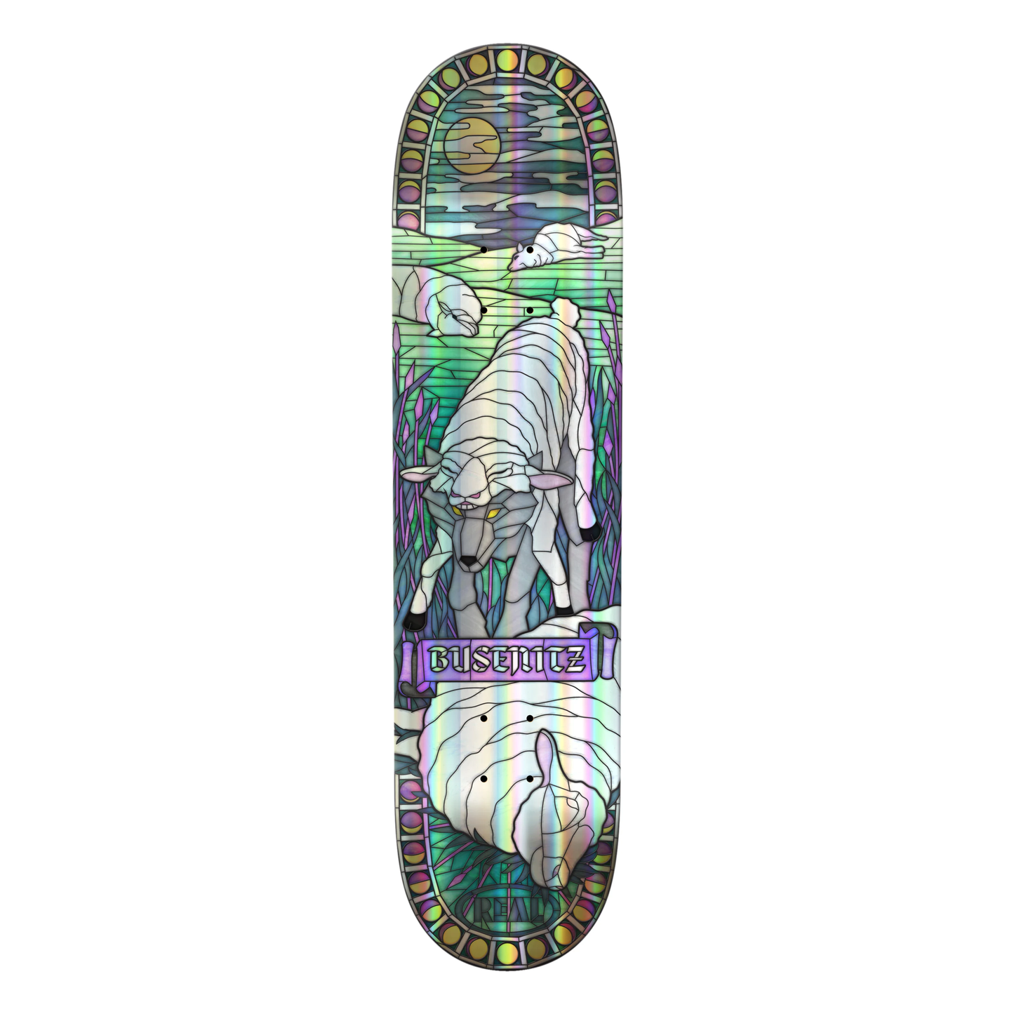 Real Busenitz Holographic Cathedral Deck - 8.38