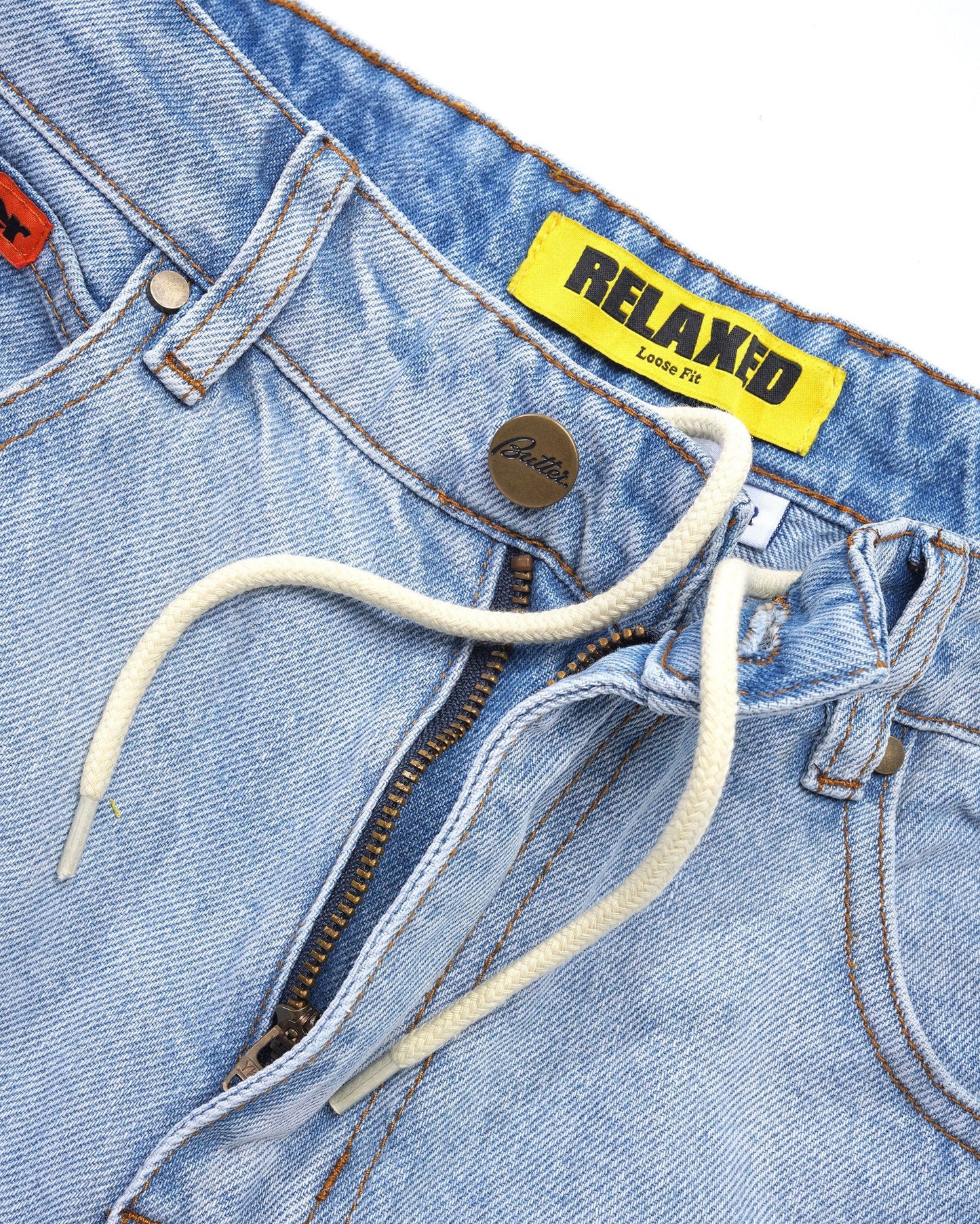 Butter Goods Relaxed Denim Jeans -  Light Blue