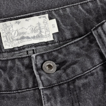 Dime Classic Denim Shorts - Faded Black