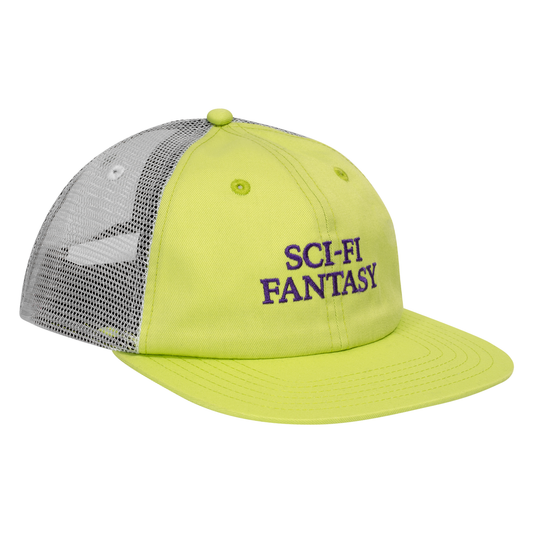 Sci-Fi Fantasy Logo Mesh Hat - Bright Green