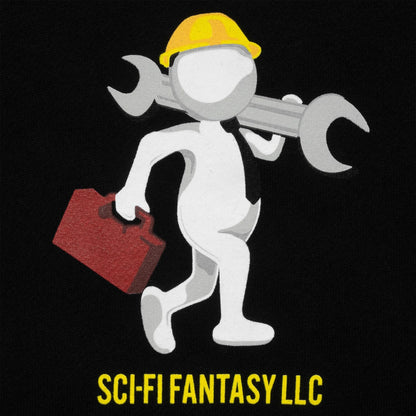 Sci-Fi Fantasy Tech Support Hoodie - Black