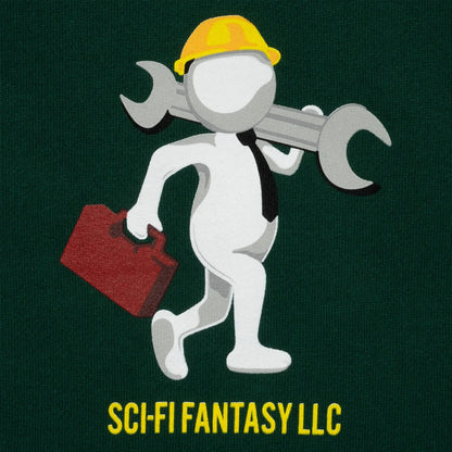 Sci-Fi Fantasy Tech Support Hoodie - Forest