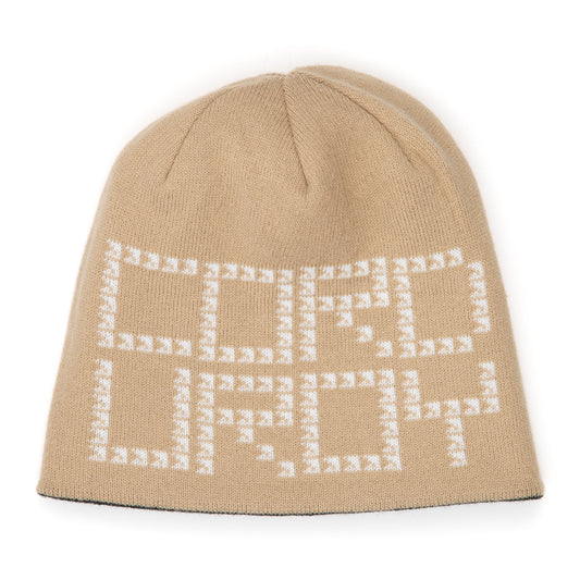 Corduroy Shadow Plaid Reversible Skully - Khaki