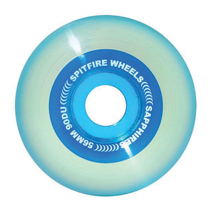 Spitfire 90D Sapphire Wheel Clear Blue - 56mm