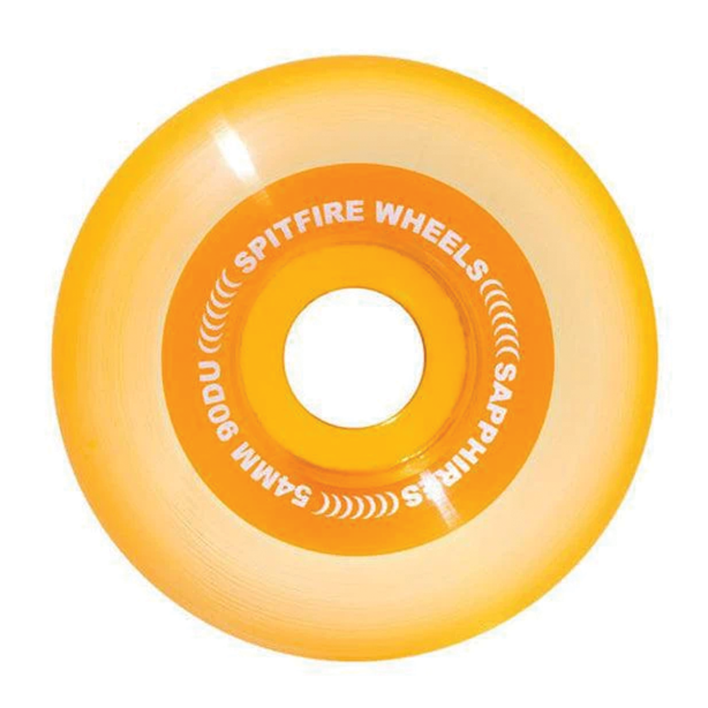 Spitfire 90D Sapphire Wheel Clear Orange - 54mm