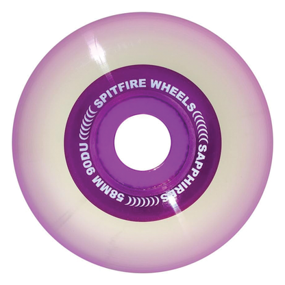 Spitfire 90D Sapphire Wheel Clear Purple - 58mm