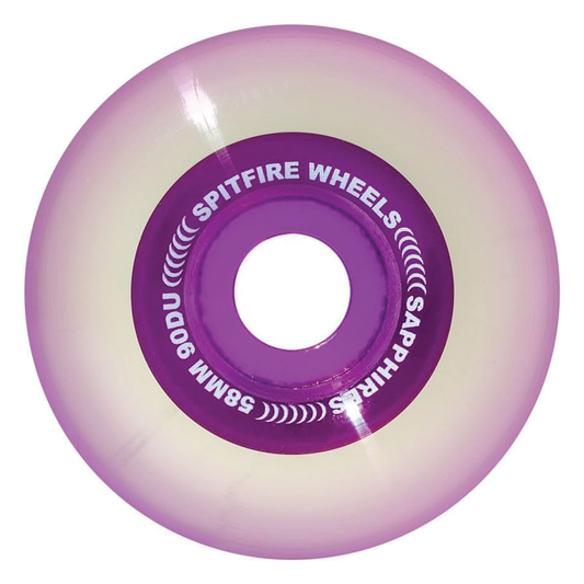 Spitfire 90D Sapphire Wheel Clear Purple - 58mm