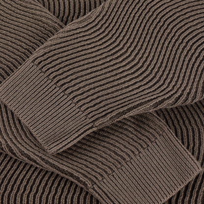 Dime Wave Kit Sweater - Brown