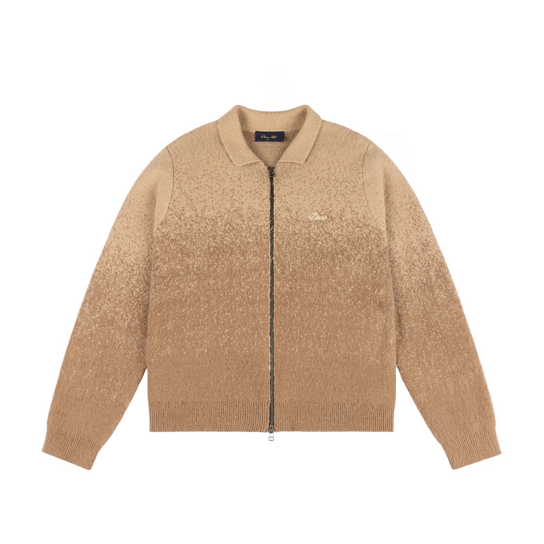Dime Mohair Double Zip Knit - Camel