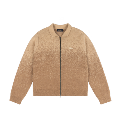 Dime Mohair Double Zip Knit - Camel