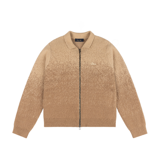 Dime Mohair Double Zip Knit - Camel