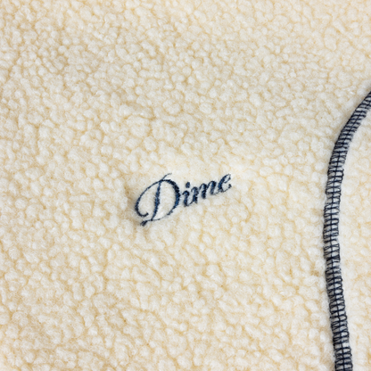 Dime Polar Fleece Sherpa Zip - Cream