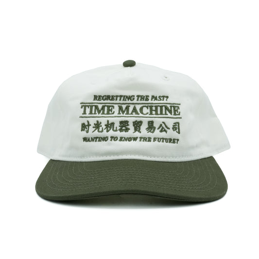 Time Machine Advertisement Hat - Cream/Olive