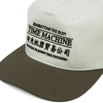 Time Machine Advertisement Hat - Cream/Walnut