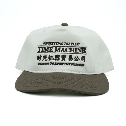 Time Machine Advertisement Hat - Cream/Walnut