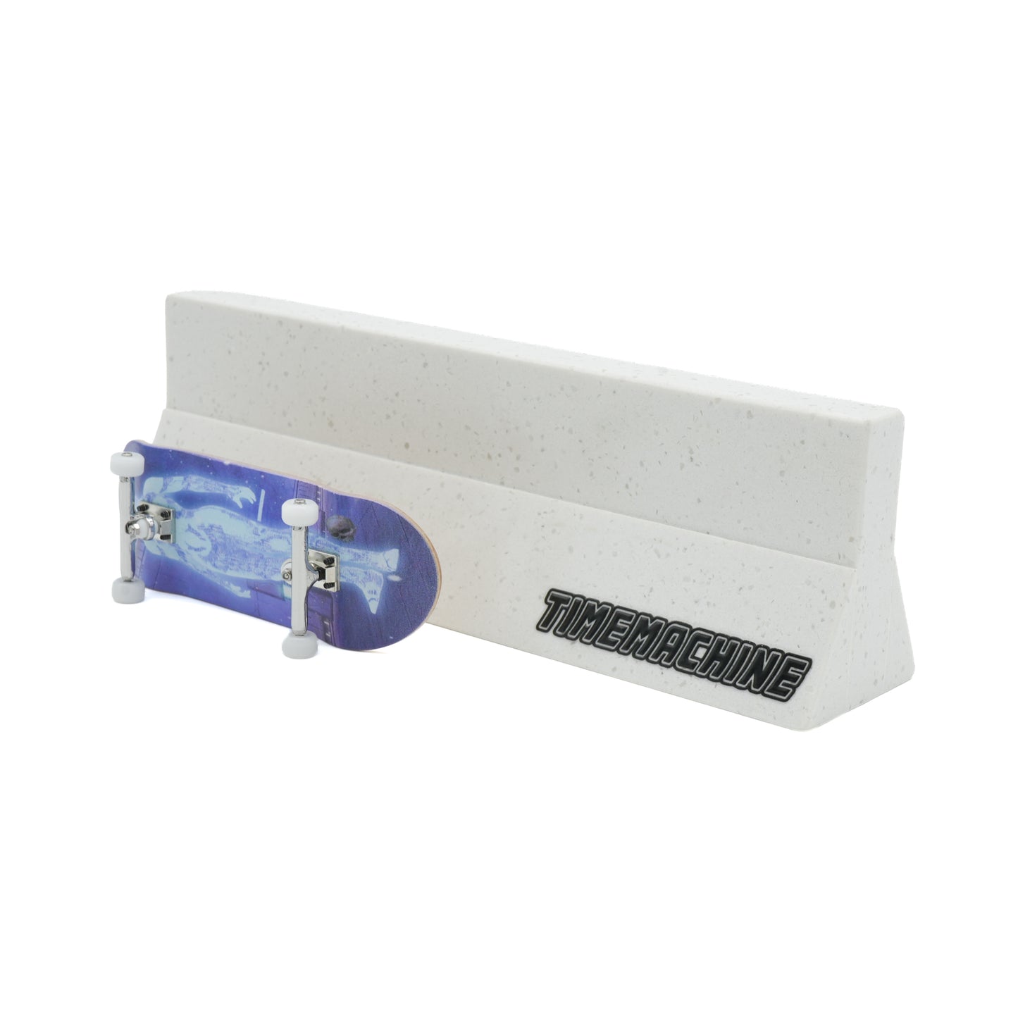 Time Machine Fingerboard Marble Jersey Barrier - White