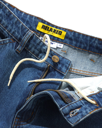 Butter Goods Witness Denim Jeans -  Mid Indigo Slub