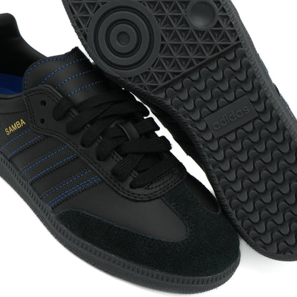 Adidas Samba ADV - Black / Black / Royal Blue