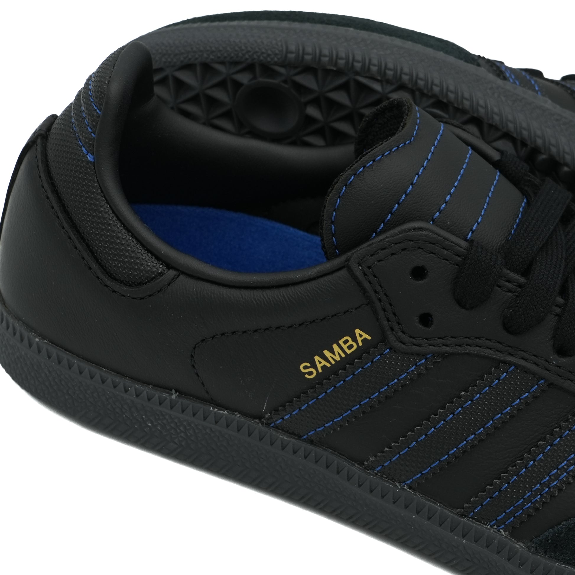 Adidas Samba ADV - Black / Black / Royal Blue Time Machine Skateshop Adidas Samba ADV - Black / Black / Royal Blue Time Machine Skateshop