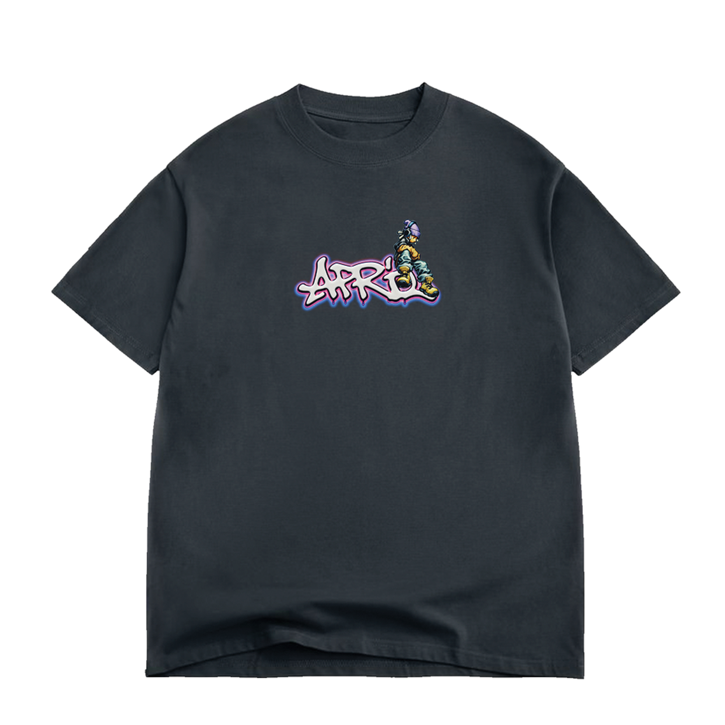 April Dude Tee - Vintage Black