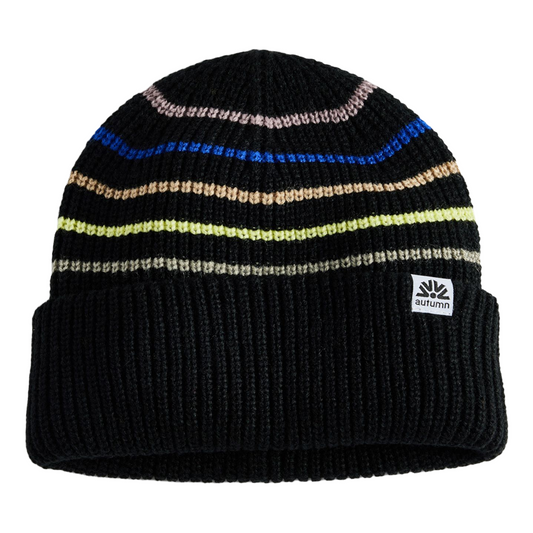 Autumn Simple Retro Beanie - Black