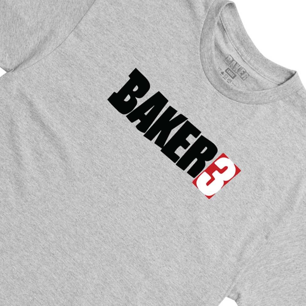 Baker 3 Tee - Heather Gray