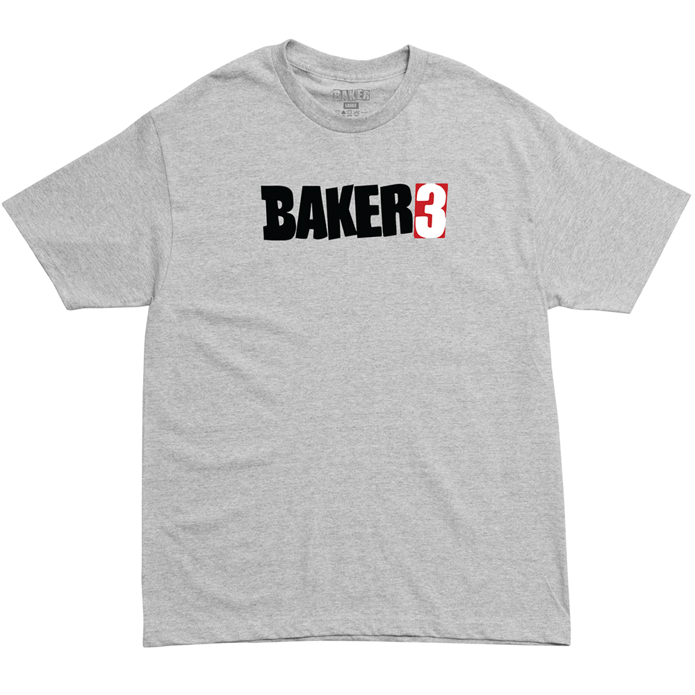 Baker 3 Tee - Heather Gray