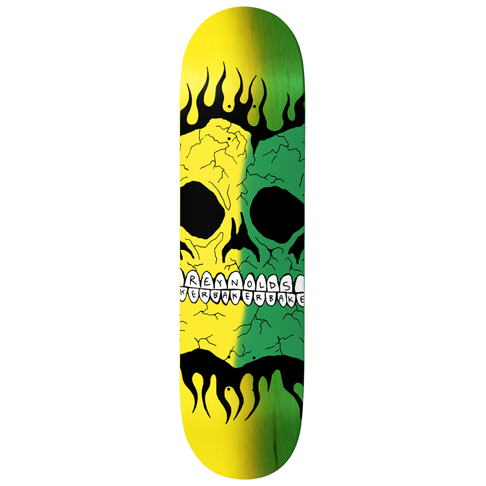 Baker Reynolds Rasta Skull Deck B2 - 8.38